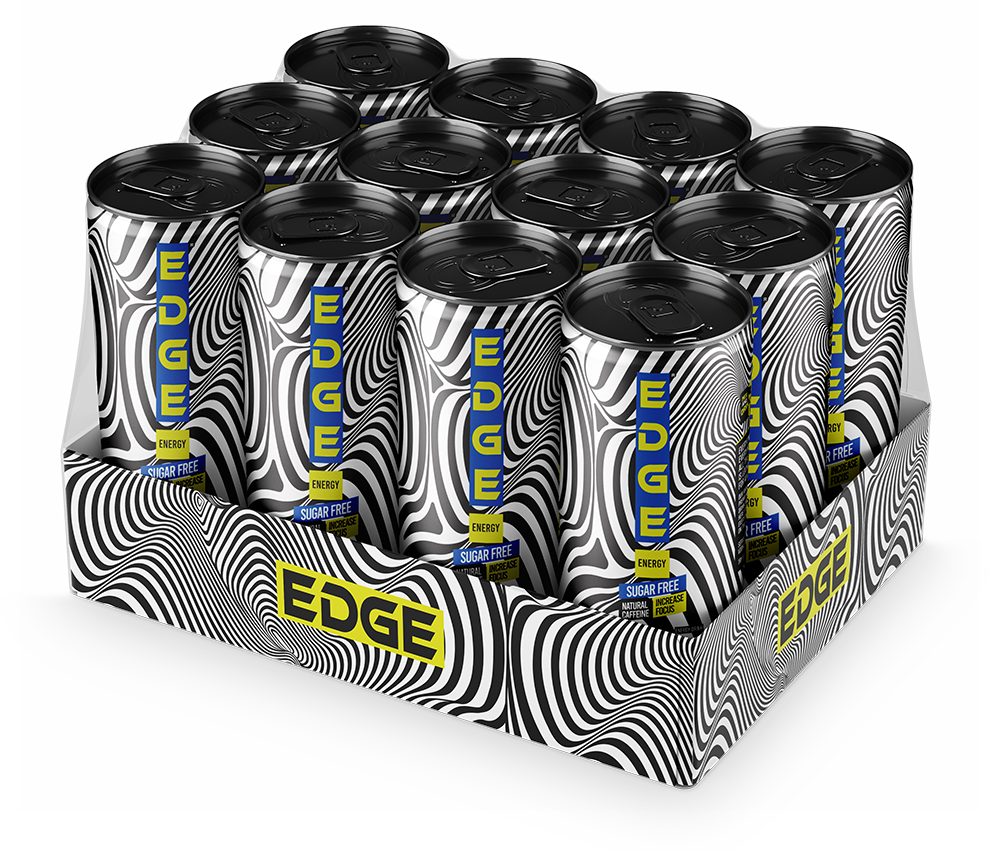 Edge Energy Drink | Zero Sugar 16 oz | 12 Pack
