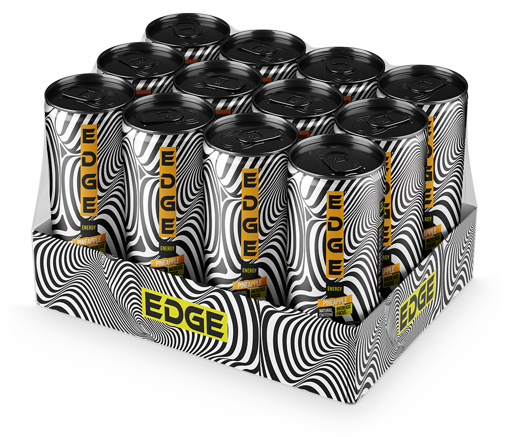 Edge Energy Drink | Pine Apple 16 oz | 12 Pack