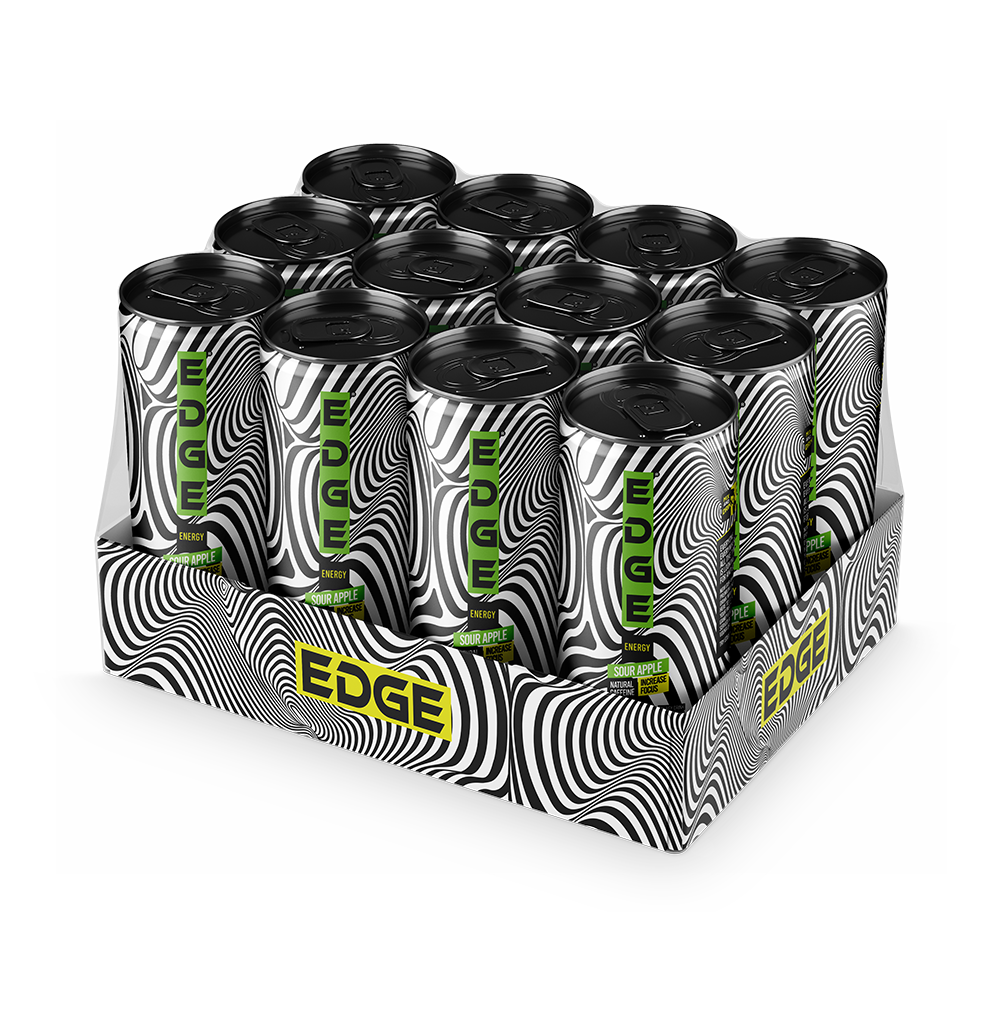 Edge Energy Drink | Sour Apple 16 oz | 12 Pack